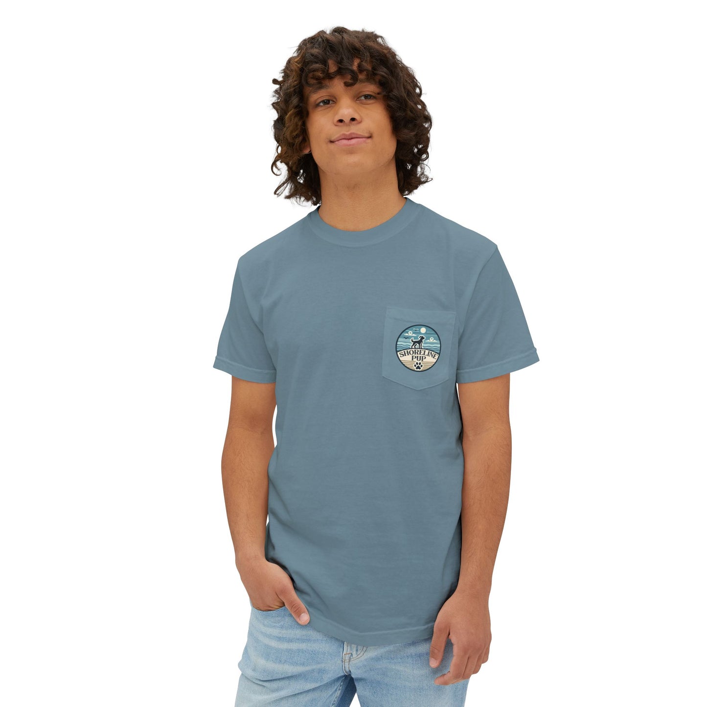 Shoreline Pup Pocket T-Shirt
