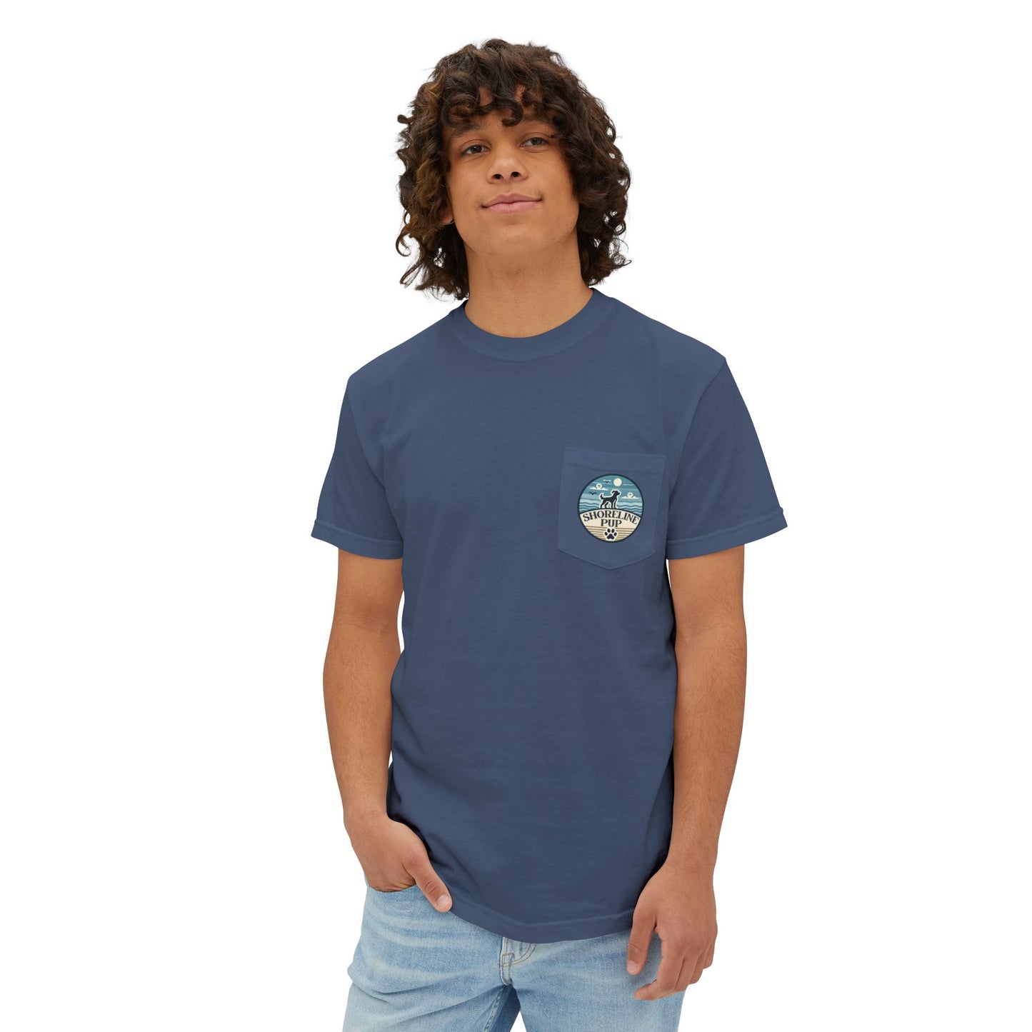 Shoreline Pup Pocket T-Shirt