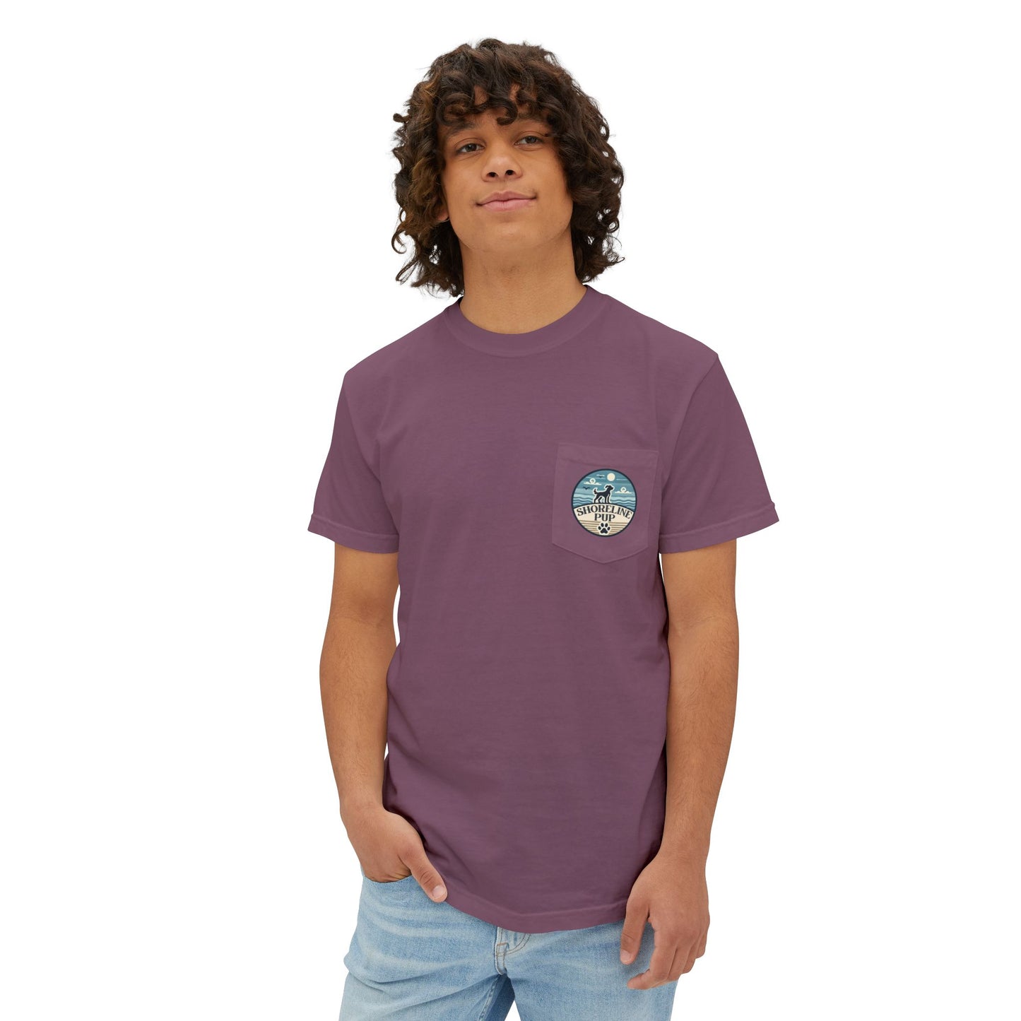 Shoreline Pup Pocket T-Shirt