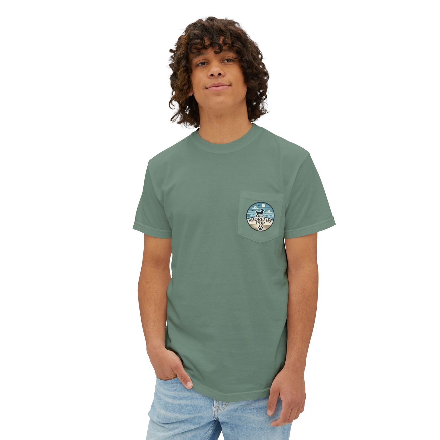 Shoreline Pup Pocket T-Shirt